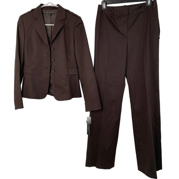 Isabella DeMarco Flare Power Suit NWT 2-Piece Size 2 & 4 Cotton Stretch 7530 - Picture 2 of 14